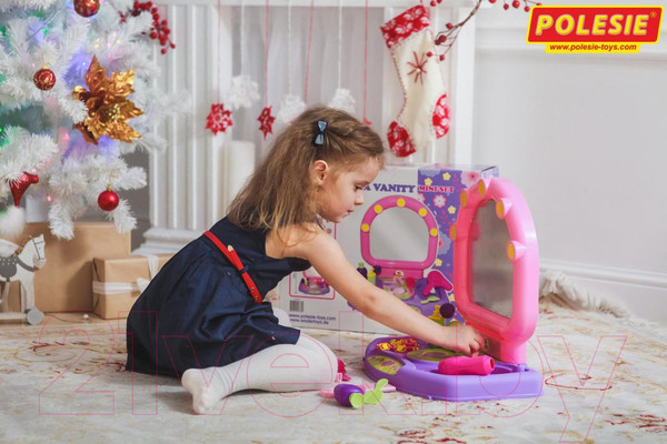Изображение товара Туалетный столик игрушечный Полесье Салон красоты Милена / 58805 (в коробке)