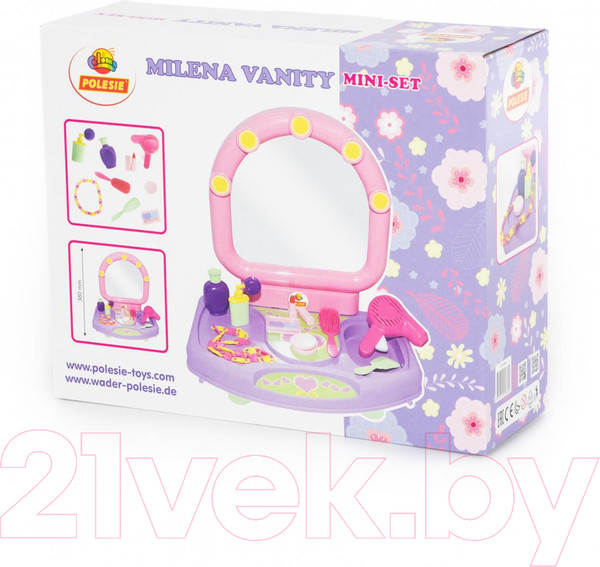 Изображение товара Туалетный столик игрушечный Полесье Салон красоты Милена / 58805 (в коробке)