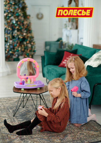 Изображение товара Туалетный столик игрушечный Полесье Салон красоты Милена / 58805 (в коробке)