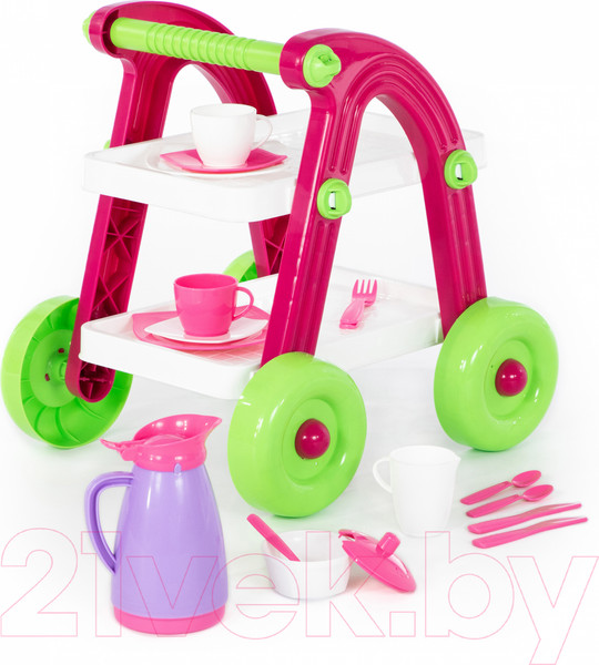 Изображение товара Сервировочный столик игрушечный Полесье Stars Chef / 44655 (в пакете)