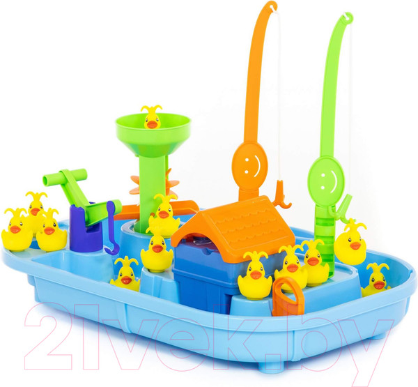 Изображение товара Игра для ванной Полесье Поймай уточку / 40541 (в коробке)