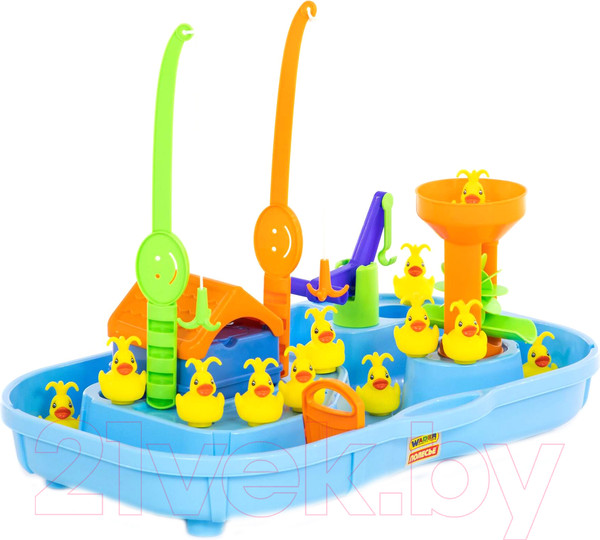 Изображение товара Игра для ванной Полесье Поймай уточку / 40541 (в коробке)