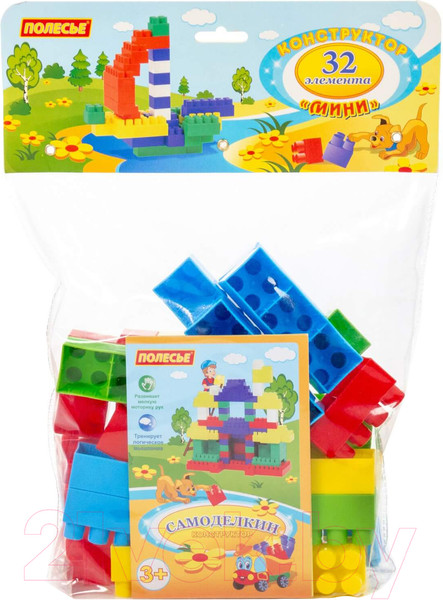 Изображение товара Конструктор Полесье Мини / 0323 (32эл, в пакете)