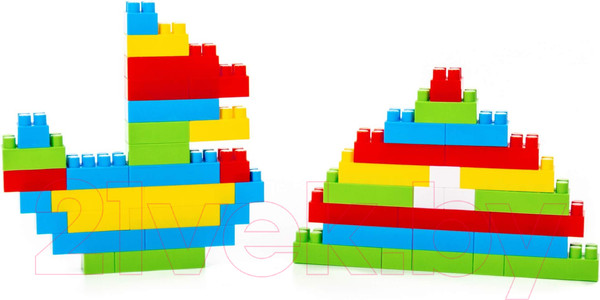 Изображение товара Конструктор Полесье Средний / 0309 (72эл, в пакете)