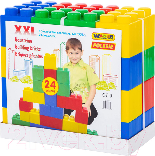 Изображение товара Конструктор Полесье Строительный XXL / 37503 (24эл)