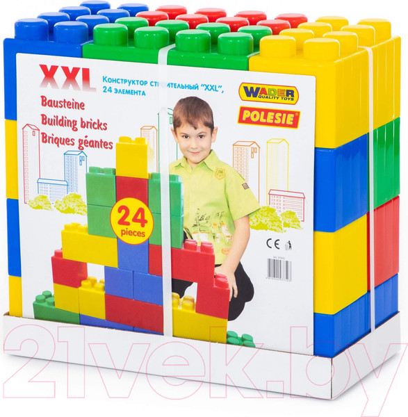 Изображение товара Конструктор Полесье Строительный XXL / 37503 (24эл)