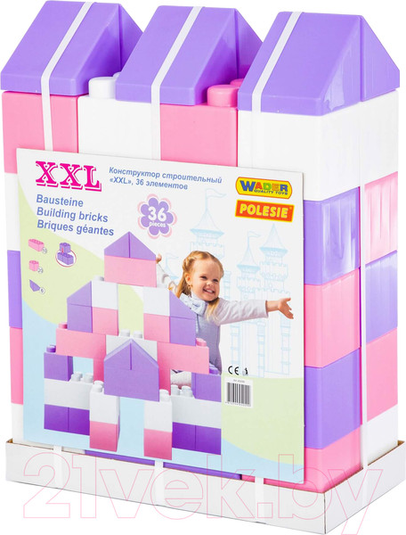 Изображение товара Конструктор Полесье Строительный XXL / 40299 (36эл)