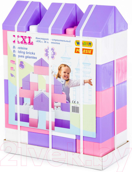 Изображение товара Конструктор Полесье Строительный XXL / 40299 (36эл)