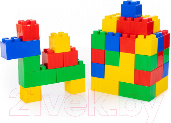 Изображение товара Конструктор Полесье Строительный XXL / 37510 (45эл)