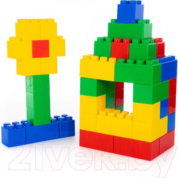 Изображение товара Конструктор Полесье Строительный XXL / 37510 (45эл)