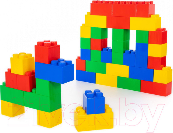 Изображение товара Конструктор Полесье Строительный XXL / 37510 (45эл)