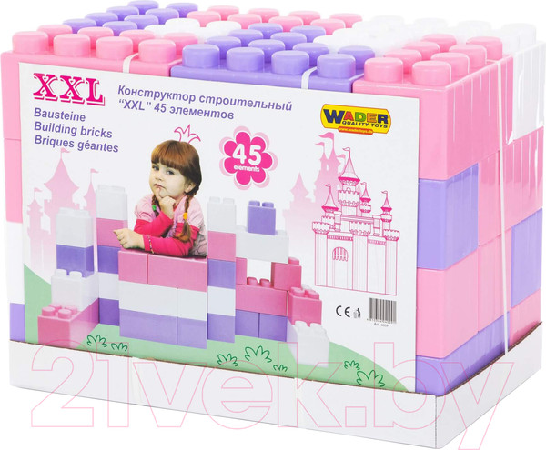 Изображение товара Конструктор Полесье Строительный XXL / 40091 (45эл)