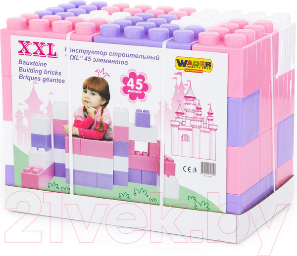 Изображение товара Конструктор Полесье Строительный XXL / 40091 (45эл)