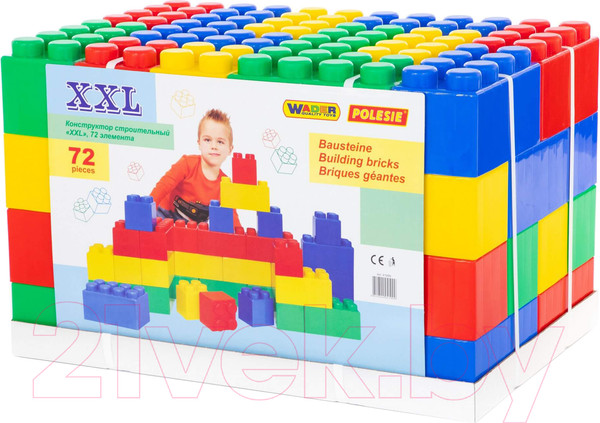 Изображение товара Конструктор Полесье Строительный XXL / 41999 (72эл)