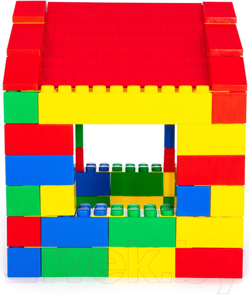 Изображение товара Конструктор Полесье Строительный Дом / 37473 (134эл)