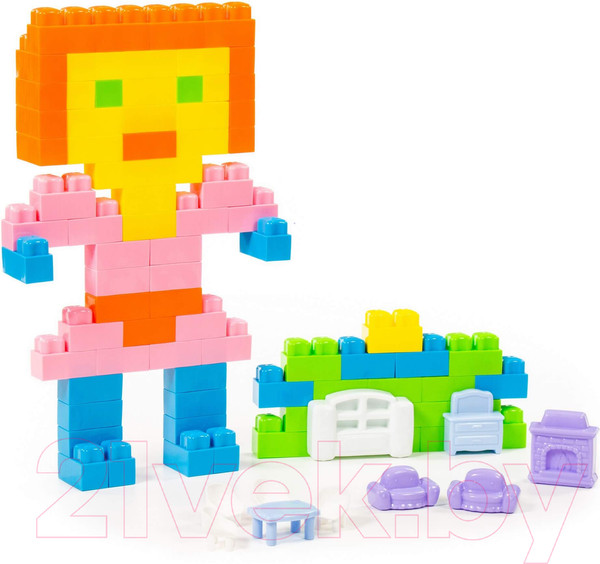 Изображение товара Конструктор Полесье Малютка / 49377 (90эл)