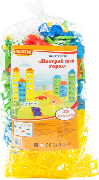 Изображение товара Конструктор Полесье Построй свой город / 56351 (328эл, в пакете)