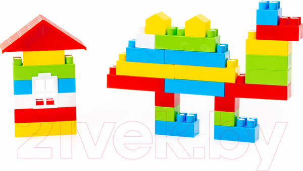 Изображение товара Конструктор Полесье Строитель / 36094 (68эл, в пакете)