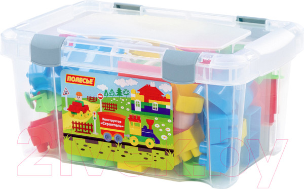 Изображение товара Конструктор Полесье Строитель / 50472 (71эл, в контейнере)