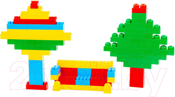 Изображение товара Конструктор Полесье Супер-Микс / 6790 (240эл, в пакете)