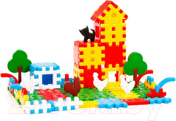 Изображение товара Конструктор Полесье Фермер / 4864 (112эл, в коробке)