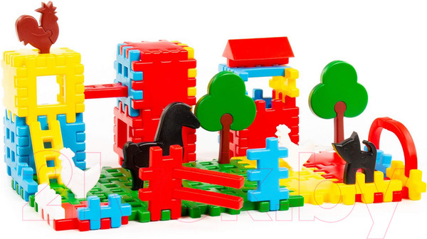 Изображение товара Конструктор Полесье Фермер / 4864 (112эл, в коробке)