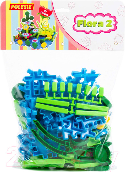Изображение товара Конструктор Полесье Флора 2 / 5410 (91эл, в пакете)