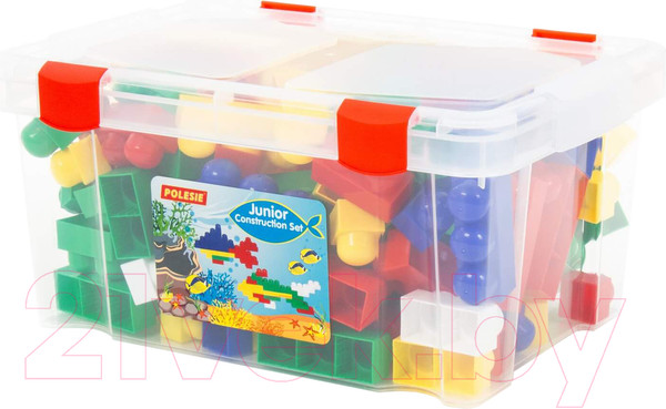 Изображение товара Конструктор Полесье Юниор / 50588 (159эл, в контейнере)