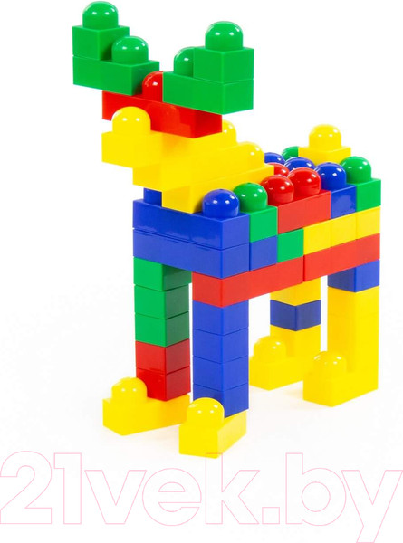 Изображение товара Конструктор Полесье Юниор / 50588 (159эл, в контейнере)