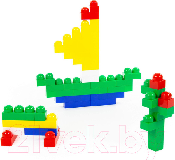 Изображение товара Конструктор Полесье Юниор / 50588 (159эл, в контейнере)