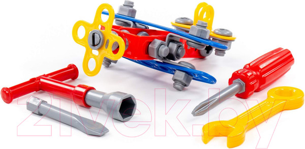 Изображение товара Конструктор Полесье Изобретатель. Самолет №1 / 55002