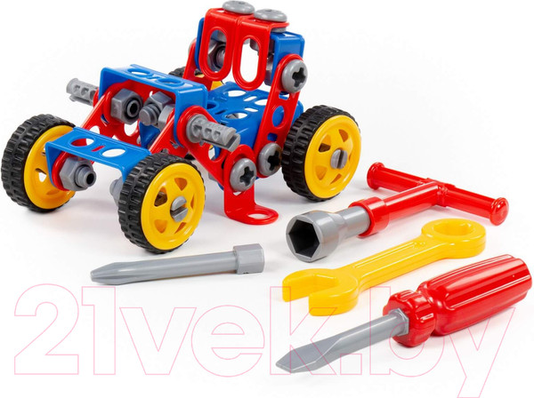 Изображение товара Конструктор Полесье Изобретатель. Квадроцикл №1 / 55057