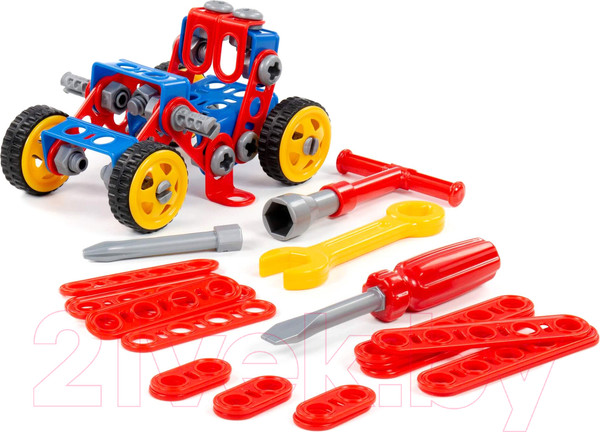 Изображение товара Конструктор Полесье Изобретатель. Квадроцикл №1 / 55057