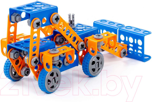 Изображение товара Конструктор Полесье Изобретатель. Трактор-погрузчик №1 / 55064