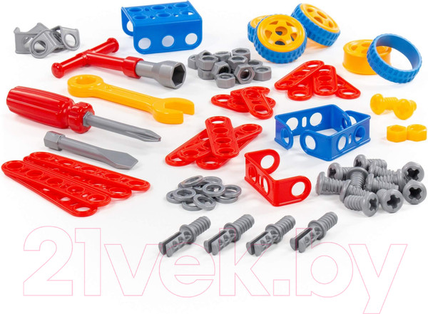 Изображение товара Конструктор Полесье Изобретатель. Автомобиль №1 / 55071