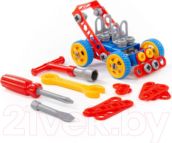 Изображение товара Конструктор Полесье Изобретатель. Автомобиль №1 / 55071