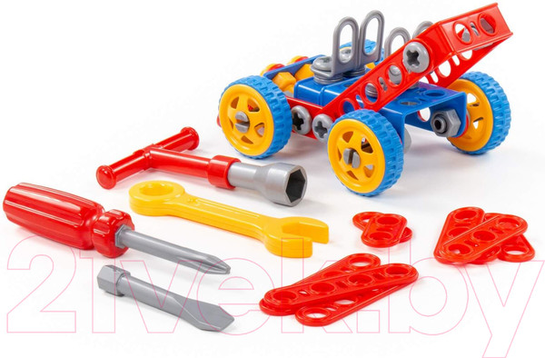 Изображение товара Конструктор Полесье Изобретатель. Автомобиль №1 / 55071