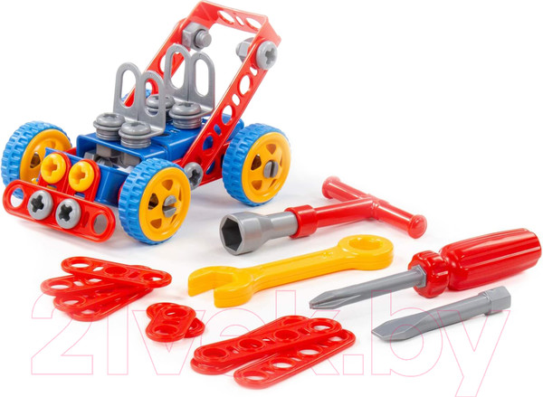 Изображение товара Конструктор Полесье Изобретатель. Автомобиль №1 / 55071