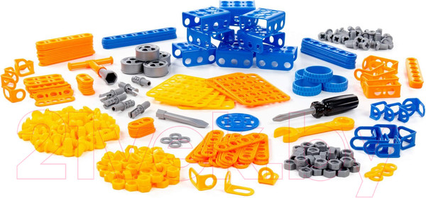 Изображение товара Конструктор Полесье Изобретатель. Мельница №2 с Трактором-погрузчиком №1 / 55132