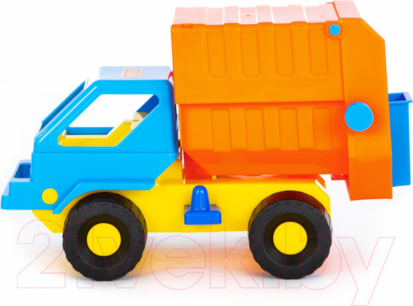 Изображение товара Мусоровоз игрушечный Полесье Коммунальная спецмашина Кузя / 56344