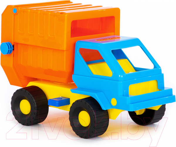 Изображение товара Мусоровоз игрушечный Полесье Коммунальная спецмашина Кузя / 56344