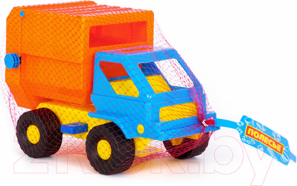 Изображение товара Мусоровоз игрушечный Полесье Коммунальная спецмашина Кузя / 56344