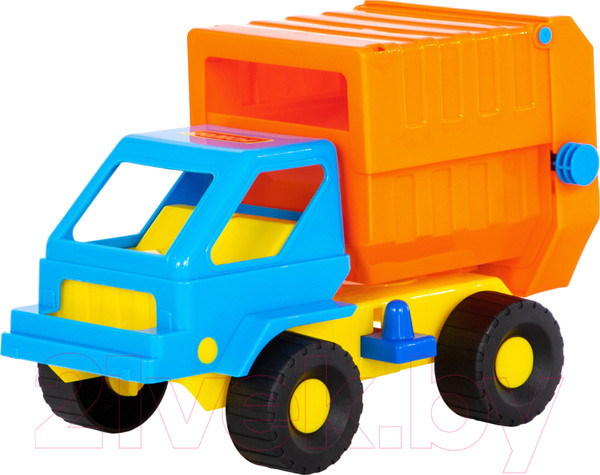 Изображение товара Мусоровоз игрушечный Полесье Коммунальная спецмашина Кузя / 56344