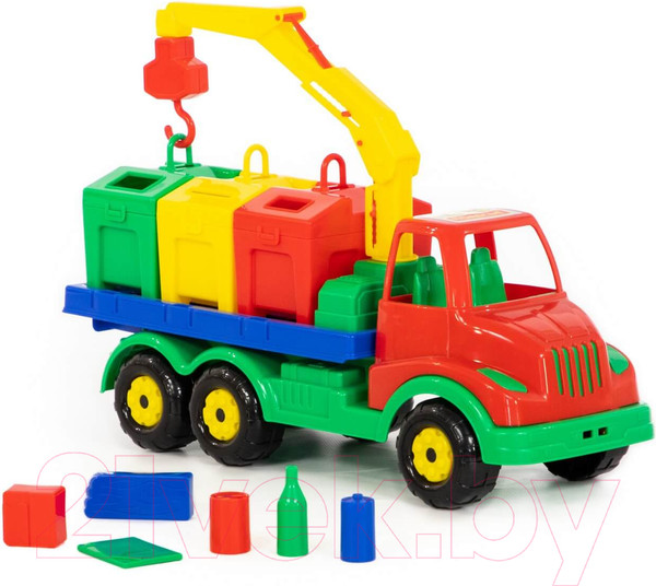 Изображение товара Автомобиль-кран Полесье Контейнеровоз Муромец / 44082