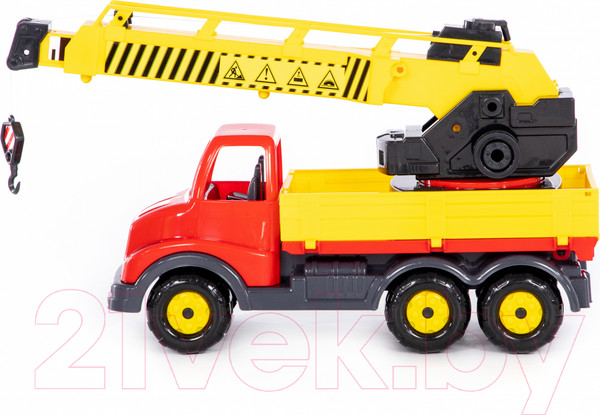 Изображение товара Кран игрушечный Полесье Кран с поворотной платформой Муромец / 56535