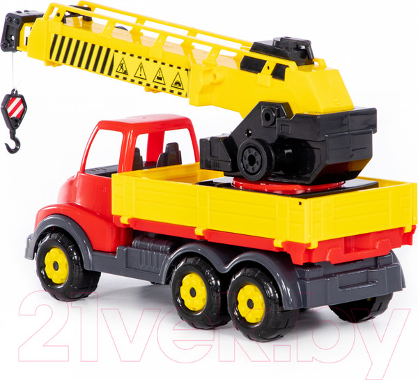 Изображение товара Кран игрушечный Полесье Кран с поворотной платформой Муромец / 56535