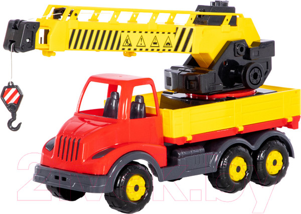 Изображение товара Кран игрушечный Полесье Кран с поворотной платформой Муромец / 56535