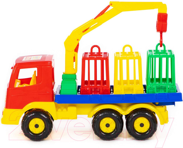 Изображение товара Автомобиль-кран Полесье Автомобиль для перевозки зверей Престиж / 44204