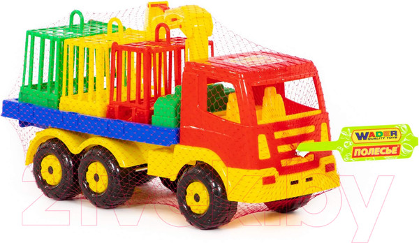 Изображение товара Автомобиль-кран Полесье Автомобиль для перевозки зверей Престиж / 44204