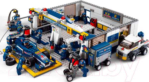 Изображение товара Конструктор Sluban Формула 1 станция техобслуживания / M38-B0356